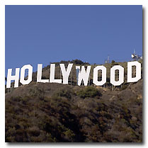 The Hollywood sign in Los Angeles, California